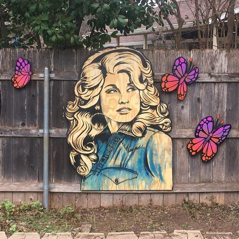 Dolly Parton yard art mural @acsogod Dolly Parton Art, Dolly Parton, Andy Warhol, Yard Art, Art Mural, Mural, Yard, Instagram, Art