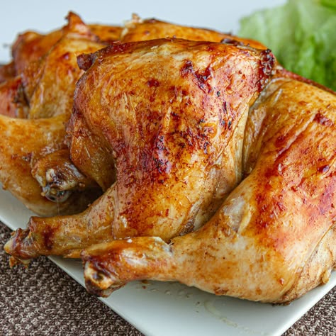 Vicky Pham, Vietnamese Recipes Chicken, Chicken Quarter Recipes, Crispy Roasted Chicken, Chicken Leg Quarter Recipes, Tomatoes And Cucumbers, Vietnamese Foods, Sliced Tomatoes, Ayam Bakar