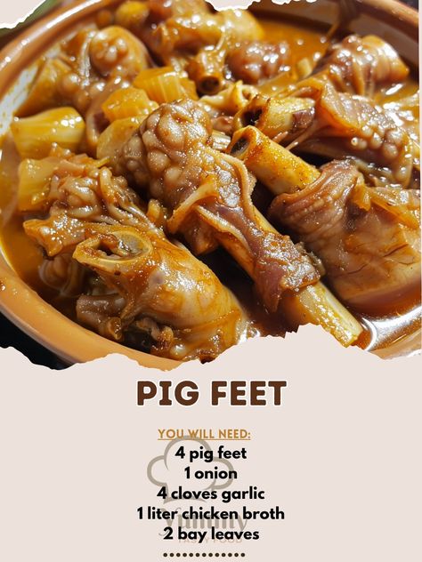 Baked Pig Feet Recipe, Pig Feet Recipe Slow Cooker, Bbq Pig Feet Recipe, Pigs Feet Recipe, Smoked Pork Roast, Pig Feet Recipe, Pork Rib Roast, Bbq Pig, Pork Recipes For Dinner