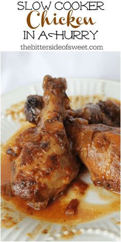 Chicken In A Hurry, Chicken Leg Recipes, Best Slow Cooker Recipes, Sweet Chicken, Chicken Crockpot, Chicken Slow Cooker Recipes, Best Slow Cooker, Crock Pot Slow Cooker, Recipes Slow Cooker