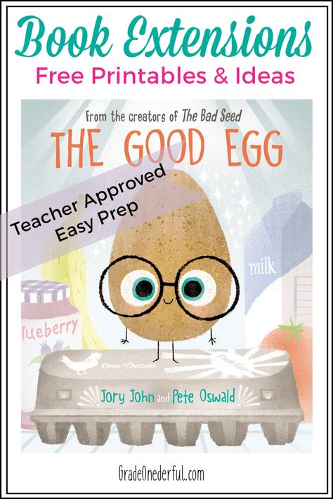 The Good Egg Book Activities Kindergarten, The Good Egg Preschool Activities, Books With Activities Kindergarten, The Good Egg Book Activities Preschool, The Cool Bean Book Activities Free, The Good Egg Activities Free, The Good Egg Book Activities Free, Book Study Ideas, The Cool Bean Book Activities