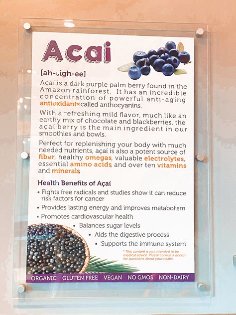 Acai bowls😋, helathy food Acai Bowl Captions Instagram, Acai Food Truck Ideas, Acai Bowl Menu Design, Acai Shop Design, Acai Bowl Shop, Acai Tree, Acai Shop, Acai Bar, What Is Acai