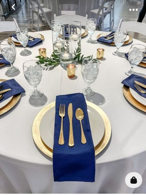 Table Decor Candles, Blue Table Settings, Blue Party Decorations, Blue Wedding Decorations, Royal Table, Corporate Dinner, Corporate Events Decoration, Dinner Decor, Party Table Settings