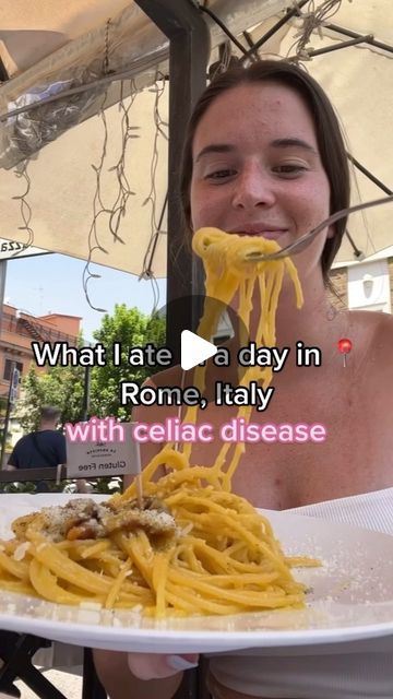 Sarah | Gluten Free and Celiac Travel on Instagram: "Eating gluten free pasta for lunch AND dinner in Rome, Italy 🍝 🇮🇹

Follow @celiacsarahexplores for more gluten free travels! 

#glutenfreerome #glutenfreeitaly #celiactravel #glutenfree #glutenfreetravel" Rome Gluten Free, Celiac Travel, Gluten Free Italy, Pasta For Lunch, Eating Gluten Free, Gluten Free Travel, Gluten Free Eating, Gluten Free Pasta, European Union