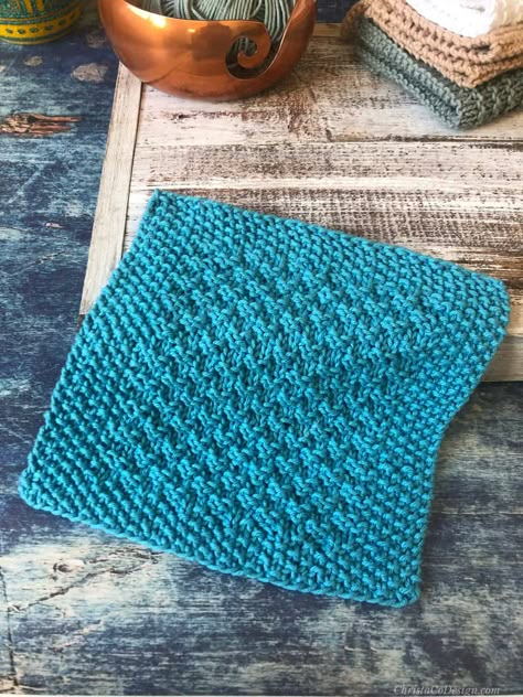 Moss Stitch Dishcloth, Double Moss Stitch, Knitted Squares Pattern, Knitted Dishcloth Patterns Free, Moss Stitch Pattern, Knit Dishcloth Pattern, Knitted Washcloth Patterns, Dishcloth Patterns Free, Easy Crochet Slippers