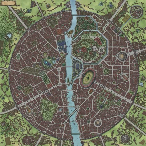 Castlevania Netflix, Imperial City, Fantasy City Map, Fantasy Village, Dnd World Map, Map Making, Fantasy Town, Fantasy World Map, City Layout