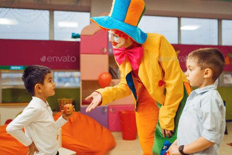 Funny clown animator dancing with little boys by NomadSoul1. Funny clown animator dancing with little boys in kindergarten. Birthday celebrating in playroom, baby holiday in play... #AD #dancing, #boys, #Funny, #clown Kindergarten Birthday, Funny Clown, Clowns Funny, Pinterest Humor, Picture Collage Wall, Holiday Baby, Collage Wall, Picture Collage, Kindergarten