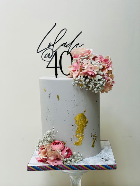 40th birthday Floral cake Elegant 40th Birthday Cake For Women, 40 Years Cake Woman, Chic 40th Birthday Cake, Classy Cakes Birthday For Women, Floral 40th Birthday Cake, Happy 40th Birthday Woman Cake, 40 Fabulous Birthday Cake, 40th Cake Topper For Women, 40th Birthday Cake For Women