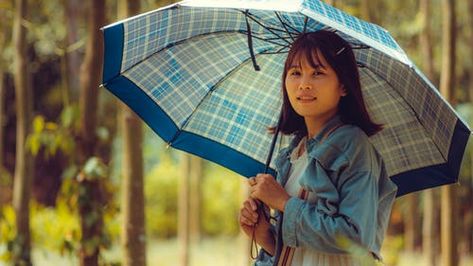 Alone Shayari In Hindi, Alone Shayari, Sunny Forest, Holding Umbrella, Holding An Umbrella, Photo Of Woman, Umbrella Photo, Shayari In English, Blue Umbrella