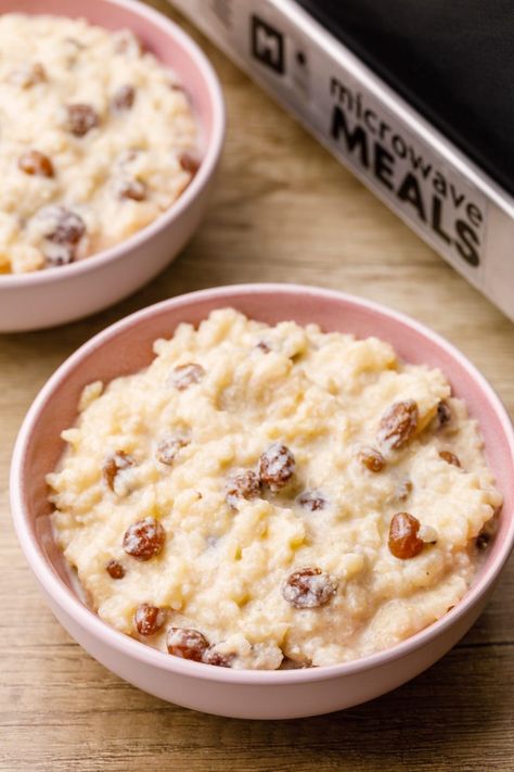 Microwave Rice Pudding - Microwave Meals Microwave Rice Pudding, Heavenly Rice, Instant Rice Pudding, Stovetop Rice Pudding, Pepperoni Chips, Breakfast Rice, Microwave Rice, Microwave Meals, Rice Pudding Recipe