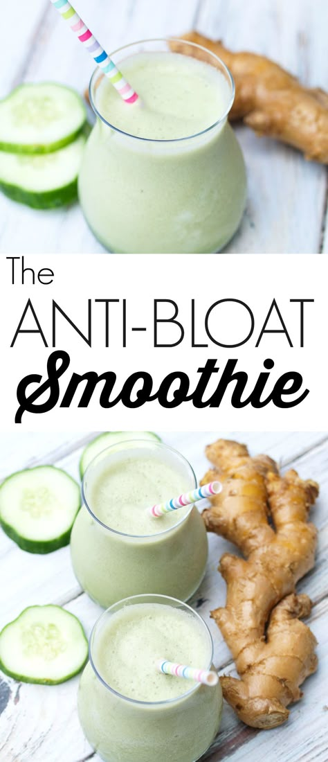 Bloat Smoothie, Anti Bloat Smoothie, Anti Bloat, Stomach Flat, Smoothies Vegan, Resep Smoothie, Smoothie Detox, Makanan Diet, God Mat