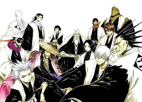 Bleach Captains, Bleach Anime Art, Bleach Characters, Bleach Art, Poster Drawing, Bleach (anime), Bleach Manga, Character Wallpaper, Fade To Black