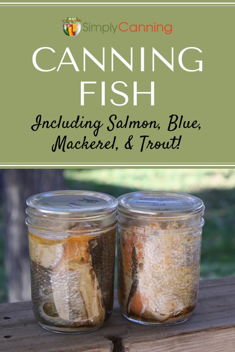 Canning Fish, Canned Fish Recipes, Trout Recipe, Canned Salmon Recipes, Canned Meats, Pressure Canning Recipes, Fish Salmon, Canned Fish, Trout Recipes