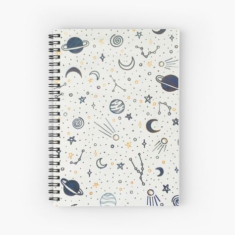 Space Notebook, Notebook Inspiration, Milk Brands, Space Pattern, Pattern Journal, Class 1 A, Notebook Journal, Notebook Cover, Planner Cover