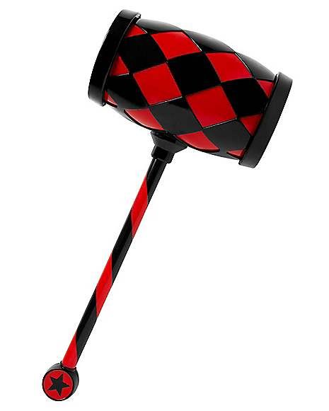 Clown Hammer, Harley Quinn Hammer, Hammer Gif, Jester Outfit, Clown Stuff, Black Hammer, Clown Accessories, Jester Costume, Clown Hat