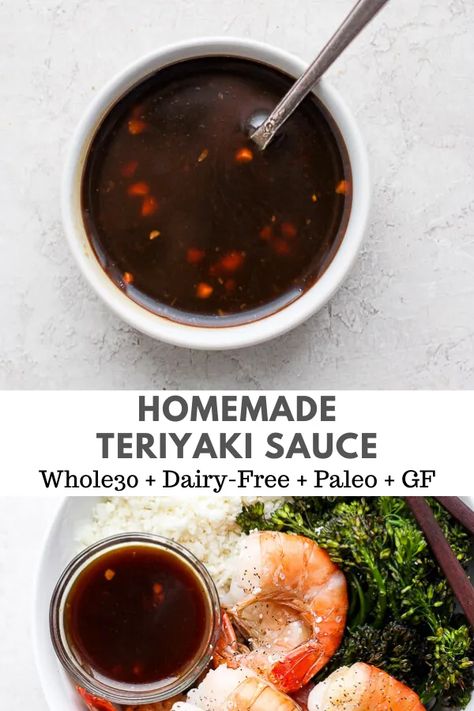 Terriyaki Marinade, Terriaki Sauce, Terriyaki Sauce, Whole 30 Sauces, Paleo Sauce, Gluten Free Teriyaki Sauce, Wooden Skillet, Paleolithic Diet, Paleo Sauces