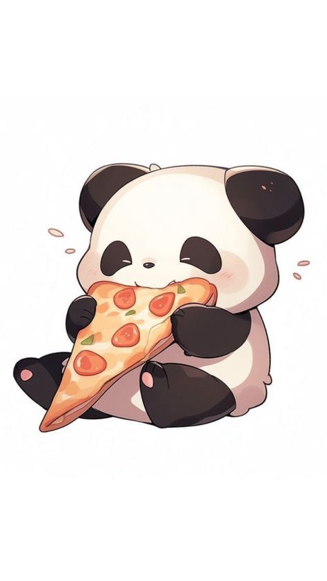 Panda Sketch, Panda Eating, Helloween Wallpaper, Panda Tattoo, We Bare Bears Wallpapers, Eating Pizza, Hd Nature Wallpapers, Panda Art, Cute Panda Wallpaper