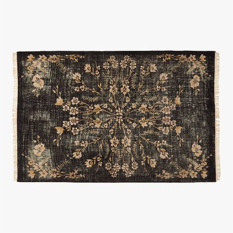 Modern Area Rugs | CB2 Canada Black Area Rug In Living Room, Rug With Green Accents, 1890 House, Cb2 Rug, House Accents, Rugs Contemporary, Room Size Rugs, Primary Suite, Neutral Area Rugs