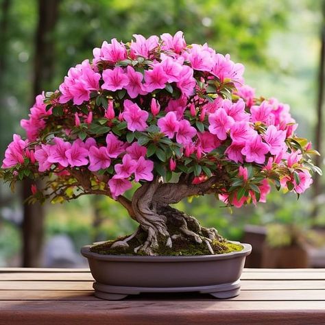 Safari Nursery Ideas, Bonsai Aesthetic, Bonsai Meaning, Throw Pillow Ideas, Bonsai Azalea, Azalea Bonsai, Dark Brown Couch, Flowering Bonsai, Bonsai Tree Types