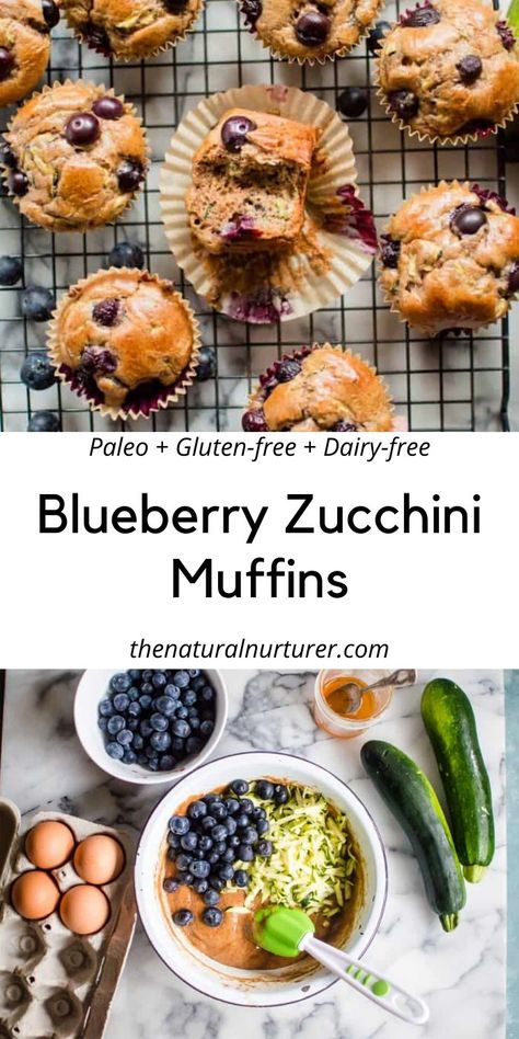 Muffins With Blueberries, Healthy Zucchini Muffins, Blueberry Zucchini Muffins, Zucchini Muffins Healthy, Blueberry Zucchini, Peanut Butter Muffins, Healty Dinner, Whole 30 Breakfast, Healthy Zucchini