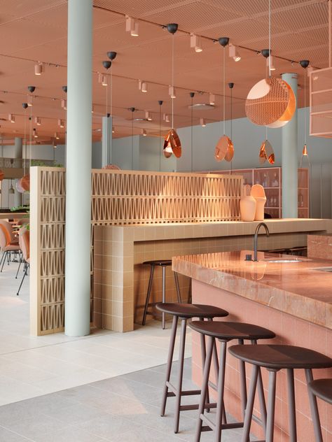 Note Design Studio applies warm tones throughout Grow Hotel in Stockholm 3xn Architects, Concept Restaurant, Hotel Stockholm, Café Design, Note Design Studio, Best Western Hotel, Patricia Urquiola, Modern Restaurant, Interior Design Concepts