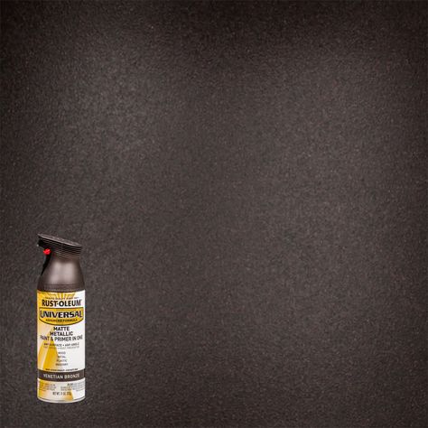 Venetian Bronze, Rust-Oleum Universal All Surface Interior/Exterior Matte Metallic Spray Paint, 11 oz - Walmart.com Home Ideas Exterior, Front Yard Inspiration, Copper Spray Paint, Best Spray Paint, Bronze Spray Paint, Painted Glass Vases, Rust Paint, Metallic Spray Paint, Matte Paint