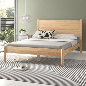 Teen Room Makeover, Platform Bed Wood, Bed Platform, King Platform Bed, Solid Wood Platform Bed, Bedroom Stuff, Bed Wood, Solid Wood Bed, Wood Platform Bed