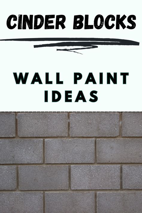 Discover inspiring ways to add color and personality to your outdoor or indoor space using paint. From bold geometric patterns to subtle ombre effects, explore techniques for turning plain cinder blocks into stylish statement walls. Elevate your home decor and showcase your creativity with these innovative paint ideas. Brick And Cinder Block House, Cover Interior Cinder Block Wall, Cinder Block Home Interior, Arizona Block Wall Ideas, Concrete Wall Exterior Backyard, Ideas For Cinder Block Walls, Paint On Brick Wall, Cinder Block House Exterior Paint Ideas, Indoor Cinder Block Wall Ideas