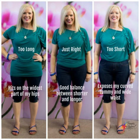 Where to End Tops to Make Your Hips and Tummy Look Slimmer - Inside Out Style Outfits For Apple Shaped Women, Mode Over 50, Pear Shaped Outfits, Apple Shape Fashion, Apple Shape Outfits, Cut Up Shirts, Inside Out Style, One Direction Shirts, Plus Zise