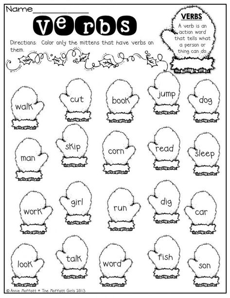 Grammar Worksheet Packet - Nouns, Adjectives And Verbs Worksheets A69 Alphabets Printable, Nouns And Verbs Worksheets, 2nd Grade Grammar, Verbs Activities, 2nd Grade Writing, Nouns Worksheet, First Grade Worksheets, 1st Grade Writing, First Grade Writing