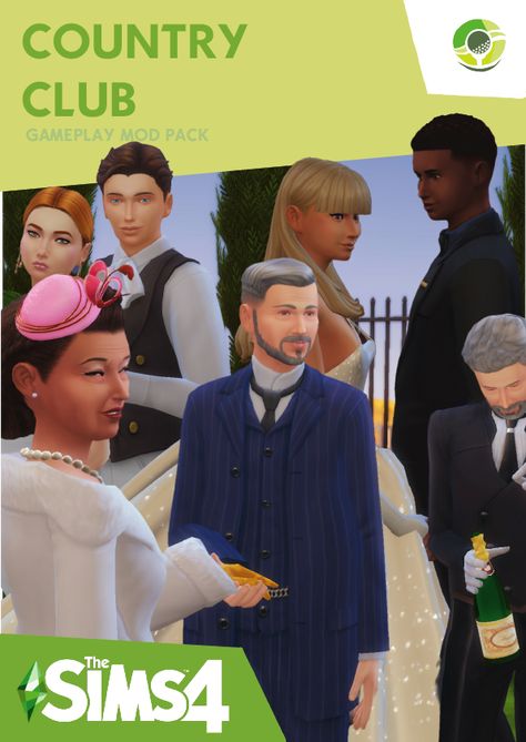 Sims 4 Club Mod, Sims 4 Money Mod, Sims 4 Old Cc, Sims 4 Cc Maxis Match Old Money, Sims 4mods Gameplay, Sims 4 Mods Packs, Sims 4 Gameplay Mods Cc, Country Club Sims 4, Sims 4 Country Club Cc