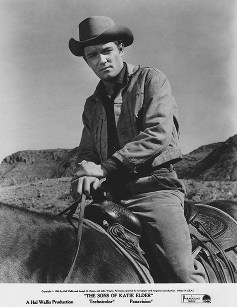 Michael Anderson Jr - The Sons of Katie Elder (1965) Cowboy Photos, Russ Tamblyn, Deforest Kelley, Glenn Ford, Bonanza Tv Show, Spock And Kirk, Cowboy Images, Southern Boys, Star Trek Spock