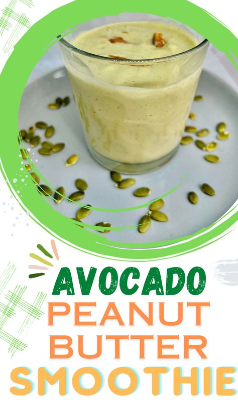 Peanut Butter Avocado Smoothie Avocado Breakfast Smoothie, Peanutbutter Smoothie Recipes, Keto Peanut Butter, Peanut Butter Pumpkin, Peanut Butter Smoothie, Avocado Smoothie, Vegan Smoothies, Essential Nutrients, So Yummy