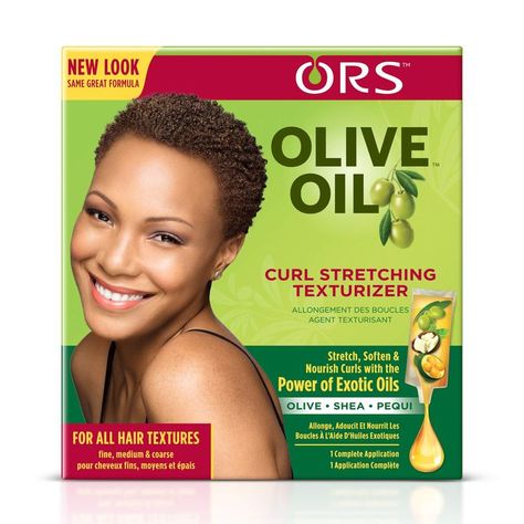 Ors Olive Oil Curl Stretching Texturizer Kit, 1 Ea, 1count Curl Stretching, Organic Root Stimulator, Olive Oil Hair, Naturally Curly Hair, Curly Hair Types, Black Hair Care, Coily Hair, Black Seed, Soft Curls