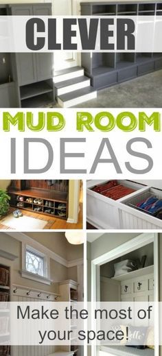 Inventive ideas to help you make the most of the space available in your mud room! Mud Room Renovation, Practical Mudroom Ideas, Mud Room Seating Ideas, Mudroom Layout Ideas, Mud Room Walls, Entry From Garage To House, Mud Room Closet Organization, Minimalist Mudroom Ideas Entryway, Coat Room Ideas