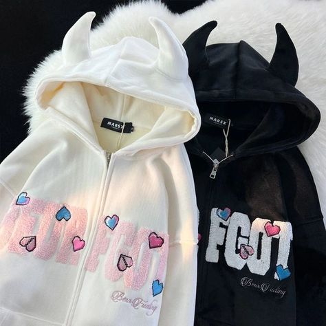 This cute hoodi is our new collection. Please visit our website. #blackhoodi #whitehoodi #hoodi #cute #dress Angelcore Clothes, Y2k Zip Up Hoodie, Harajuku Women, Fashion Kpop, Stylish Hoodies, Cute Embroidery, Couples Hoodies, Cute Jackets, Really Cute Outfits