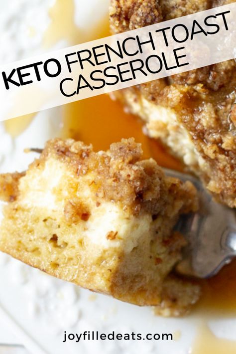 Keto French Toast Casserole, Keto French Toast, Thm Breakfast, Breakfast Keto, Breakfast Low Carb, Postre Keto, Baking Powder Uses, Keto Casserole, Keto Recipes Breakfast