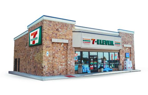 7eleven supermarket. convenience store, grocery store 3d render. Interior design Grocery Store Parking Lot, Grocery Store Exterior Design, Convenience Store Exterior, Convenience Store Design Interiors, Mini Grocery Store Design Small Spaces, Grocery Store Exterior, Minecraft Supermarket, Grocery Store Layout, Convenience Store Design