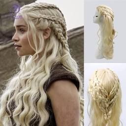 Clip In Dreads, Targaryen Cosplay, Daenerys Targaryen Cosplay, Waterfall Braid Hairstyle, Game Thrones, Viking Hair, Halloween Wigs, Peinados Fáciles Para Cabello Corto, Penteado Cabelo Curto