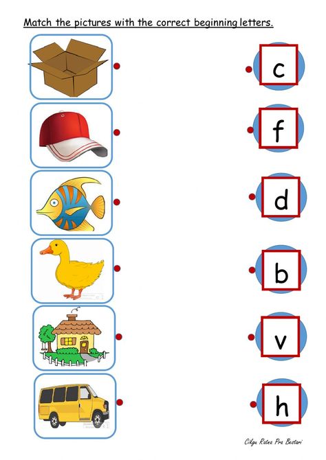 Sound A Worksheets For Preschool, Phonics Worksheets For Nursery, Alphabet Words Worksheet, Matching Activities For Kindergarten, Phonics Activity Kindergarten, English Preschool Worksheets, Nursery Worksheets Preschool English, Letters Activities For Preschool, Alphabet Activities Preschool Printables