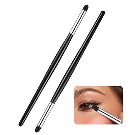 Amazon.com: 2 Pieces Eyeliner Smudge Brush Pencil Soft Makeup Tool Eyeshadow Blending Brush Eye Pencil Brush Eyeliner Smudge Tool Set for Blending Eye Shadow Liner (Sponge, 6.2 Inch) : Beauty & Personal Care Smudge Eyeliner, Eyeliner Smudge, Smudge Makeup, Eyeshadow Blending Brush, Eye Shadow Liner, Smudged Makeup, Brush Eyeliner, Eyeshadow Blending, Smudged Eyeliner