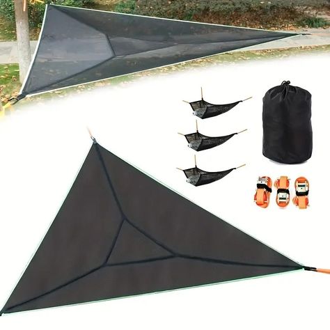 Triangle Hammocks 10 Foot Triangle Camp Hammocks Up To 660 Pounds 2 3 People Multi Person Hammocks With 3 Belt Straps And Clean Pockets Portable Outdoor Travel Tree Hammocks - Sports & Outdoors - Temu Triangle Hammock, Tree Hammock, Travel Tree, Portable Hammock, Camping Hammock, Garden Picnic, Outdoor Hammock, Relaxing Outdoors, Tie Down Straps