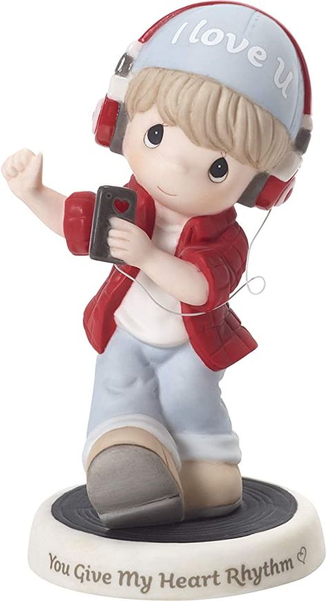 Boy Listening To Music, Disney Princess Nails, Precious Moments Dolls, Heart Rhythm, Listening Music, Midwest Emo, Wild Elephant, Heart Rhythms, Birthday Cheers