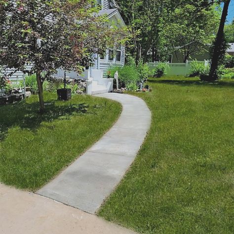 concrete-walkway Straight Walkway To Front Door, Concrete Walkways To Front Door Entrance, Cement Walkways To Front Door, Walk Ways To Front Door, Concrete Walkways To Front Door, Walkway To Front Door, Walkways To Front Door, Concrete Edging, Front Walk