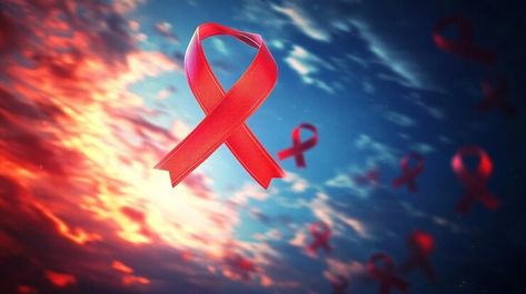 Red ribbon soaring high in the sky World AIDS Day flying awareness message | Premium AI-generated image Aids Day, World Aids Day, Resume Maker, Free Business Card Mockup, Card Banner, Business Card Maker, Flyer Maker, Poster Maker, Red Ribbon