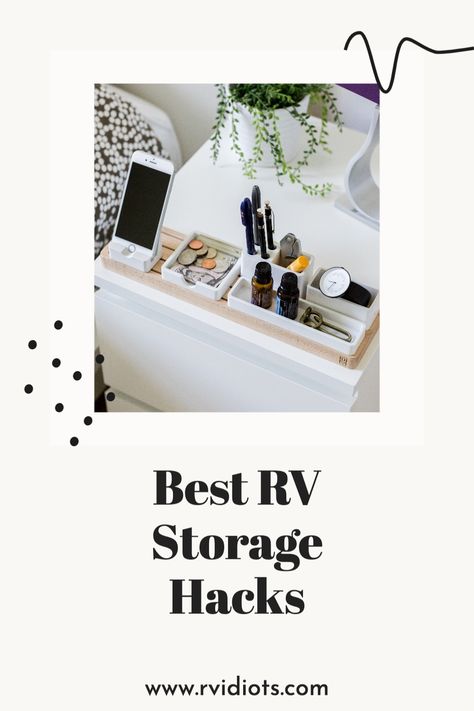 You need to figure out the best RV storage ideas to keep your sanity – I get it.One of the most common questions new RVers ask is how they’re going to keep their new space organized. Even though you’ve drastically downsized, you may find that it is still a challenge to find a space for everything. When it comes to RV storage ideas, finding space for everything means getting creative. Here are some useful RV storage ideas that will help you organize your RV so you can maximize space #gorving Rv Hacks Rv Organization, Rv Storage Hacks, Motorhome Hacks, Rv Storage Ideas, Rv Storage Organization, Pallet Closet, Door Brackets, Rv Bathroom, Rv Organization