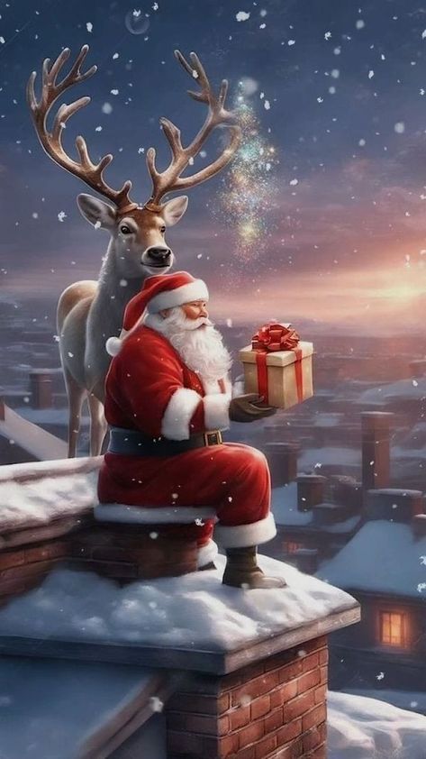 Merry Christmas 🗽 | Cute 🎅🎄❄️☃️ Vintage Christmas Images Wallpaper, Kosmetyki Mary Kay, Merry Christmas Animation, Santa Claus Pictures, Santa Klaus, Christmas Wallpaper Free, Battery Icon, 7 December, Merry Christmas Gif