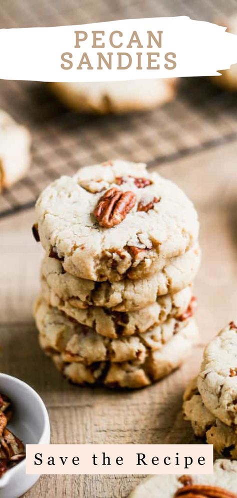 Pecan Sandies Recipe, Pecan Sandies Cookies, Sandies Recipe, Pecan Shortbread Cookies, Pecan Sandies, Tastes Better From Scratch, Perfect Sugar Cookies, Buttery Shortbread Cookies, Buttery Shortbread