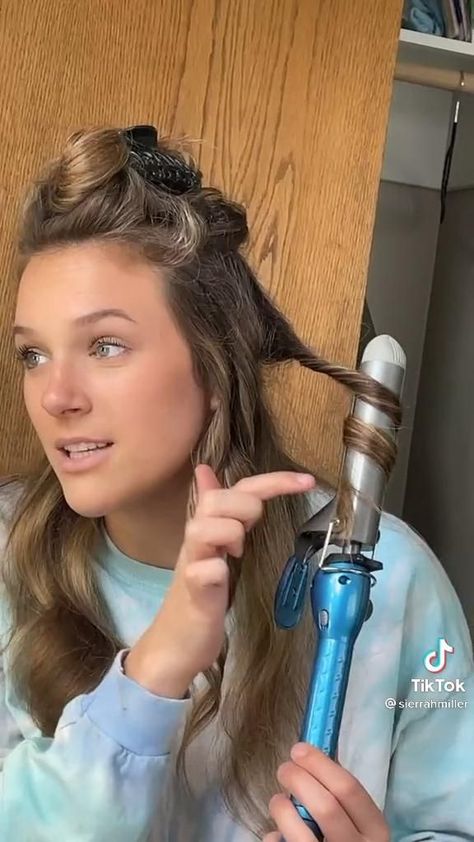 How To Curl Your Hair Step By Step, How To Make Your Curls Stay All Day, How To Curl Hair With A Clamp Iron, How To Curl Hair With Clamp, Sectioning Hair For Curling, How To Curl Hair With Clamp Curler, How To Curl Your Hair With A Clamp Iron, Cute Curled Hairstyles For Medium Hair, How To Curl Mid Length Hair