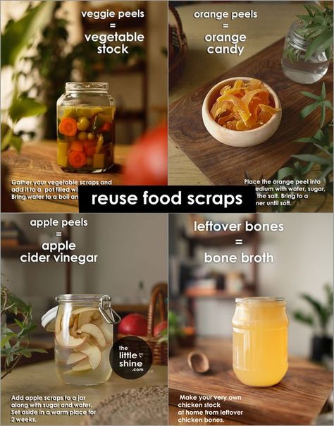 Scrap Recipes, Substitute Ingredients, Vegetable Scraps, Kitchen Scraps, Lemon Dessert, Colorful Food, Lemon Dessert Recipes, Cooking Stuff, Ingredient Substitutions